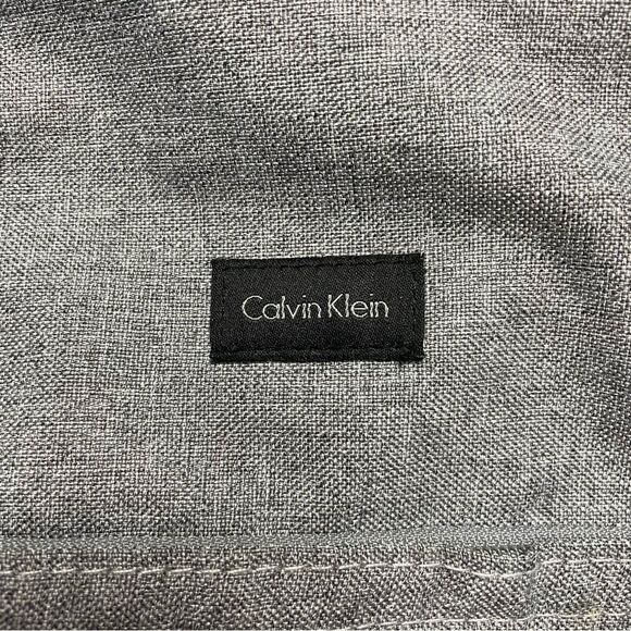 Calvin Klein Gray Black Weekender Duffle Bag Handles and Long Strap - Picture 2 of 14